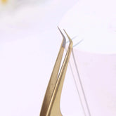 GSL-02 FIBER TIP GOLD TWEEZERS FOR EYELASH EXTENSION seerbeauty